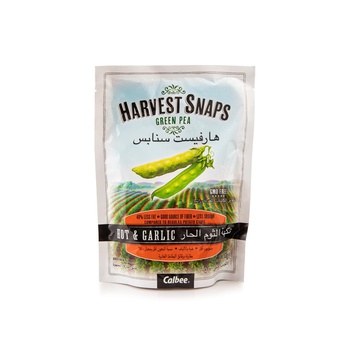 Harvest Snaps Green Pea Hot & Garlic 93g
