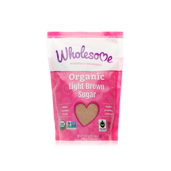 Wholesome Organic Light Brown Sugar 681g