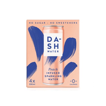 Dash Water with Peach 330ml x 4