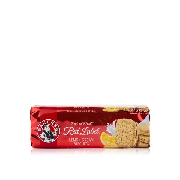 Bakers Red Label Lemon Cream Biscuits 200g