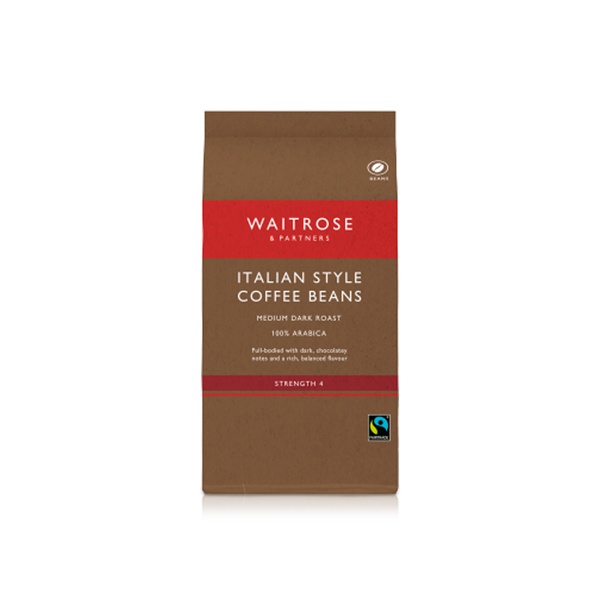 Waitrose Italian Style Coffee Beans 454g