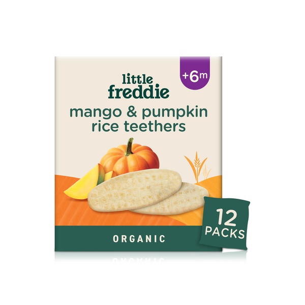 Little Freddie Organic Mango and Pumpkin Teethers Baby Food Snack (+6m) 48g