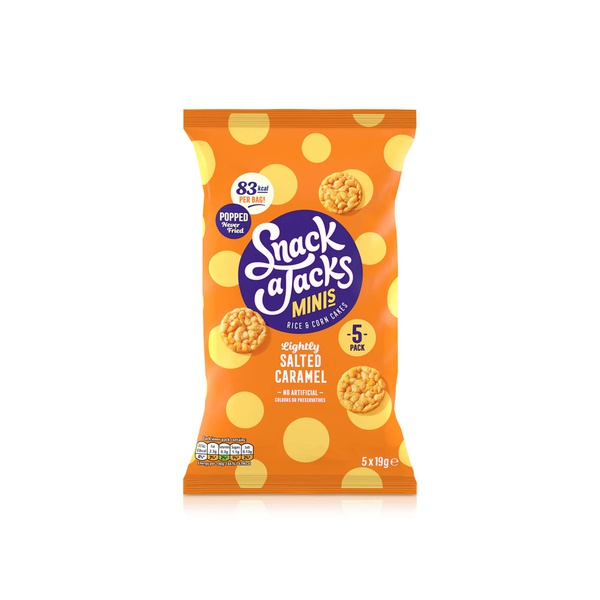 Snack A Jacks Lightly Salted Caramel Mini Rice & Corn Cakes 19g x 5