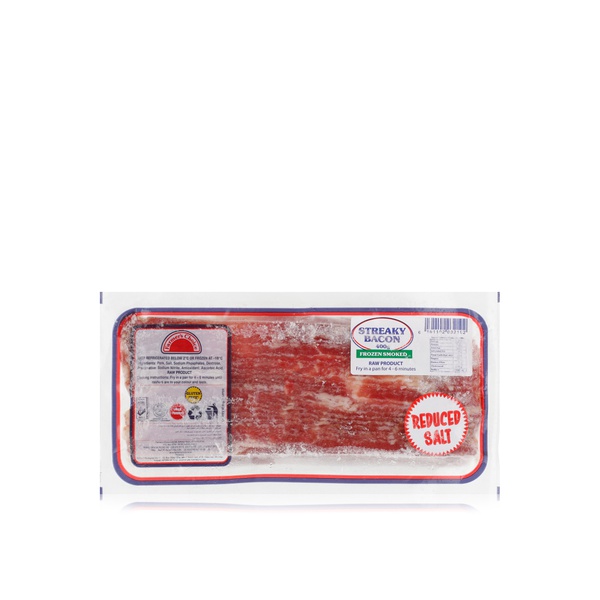 Farmer's Choice Frozen Smoked Streaky Bacon 400G