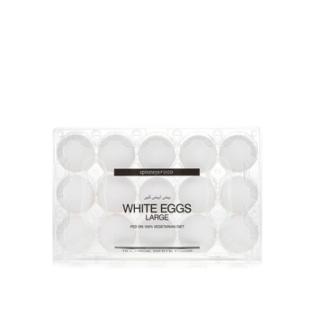 Spinneysfood Large White Eggs x 15