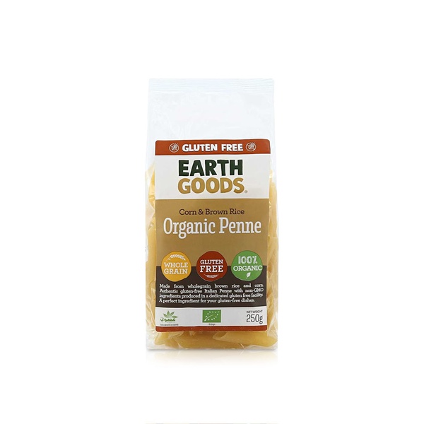 Earth Goods Organic Corn and Brown Rice Penne Pasta 250g