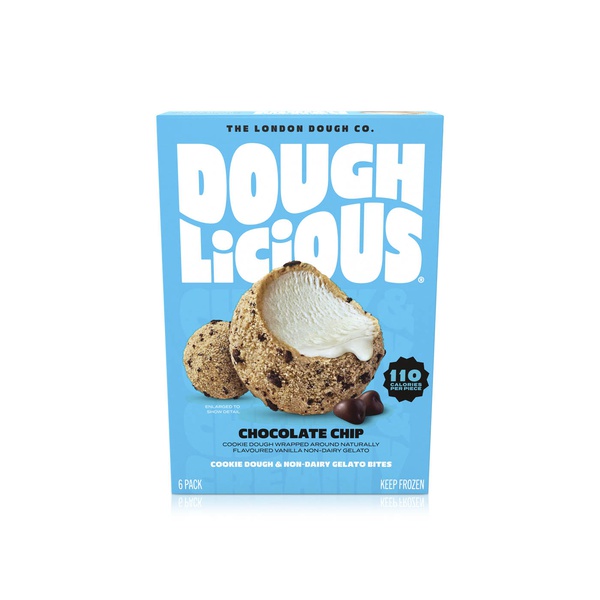 Doughlicious Frozen Chocolate Chip Cookie Dough & Non-Dairy Gelato Bites 204g