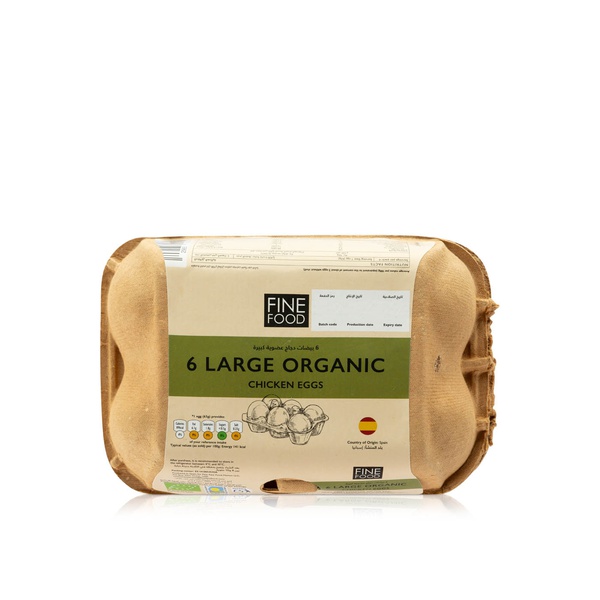 FineFOOD Large Organic Chicken Eggs x 6