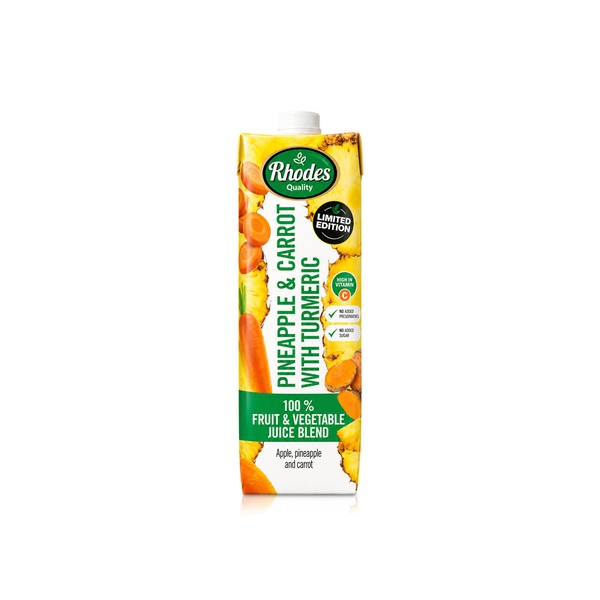 Rhodes Pineapple & Carrot Juice with Turmeric 1 Litre