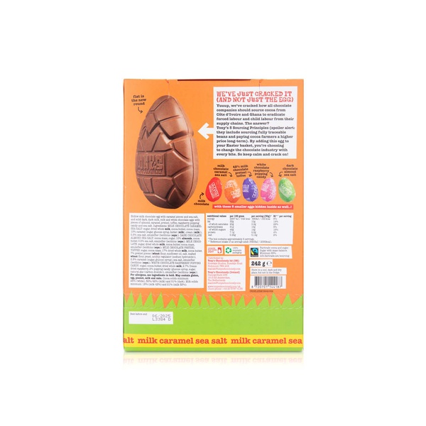 Tony's Chocolonely Milk Caramel Sea Salted Easter Egg with Mini Eggs 242g