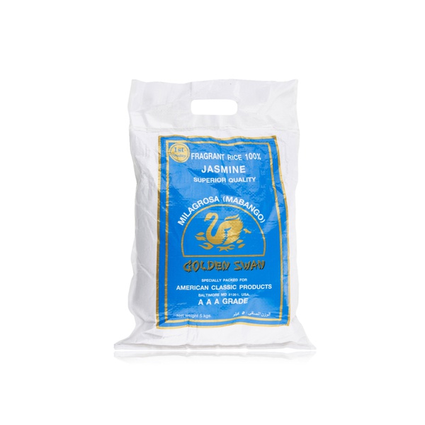 Buy Golden Swan jasmine rice 5kg in UAE