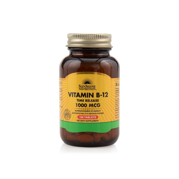 Sunshine Nutrition Vitamin B-12 1000 MCG X100 - Spinneys UAE