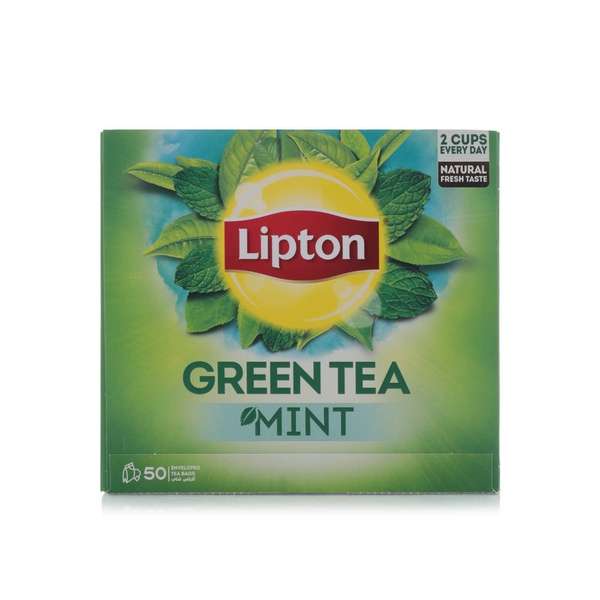 Buy Lipton green tea mint 50s 65g in UAE