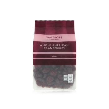Waitrose Whole American Cranberries 200g