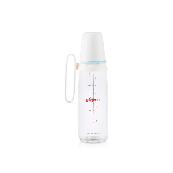 Pigeon Nursing Glass Bottle with Handle 240ml