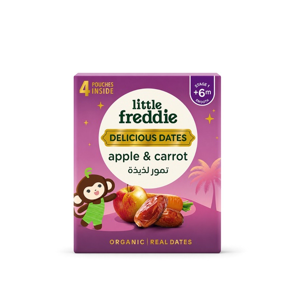 Little Freddie Date, Apple & Carrot Multipack 4 x 90g