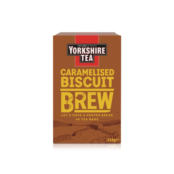 Taylors of Harrogate Caramelised Biscuit Brew Tea Bages x 40 112g