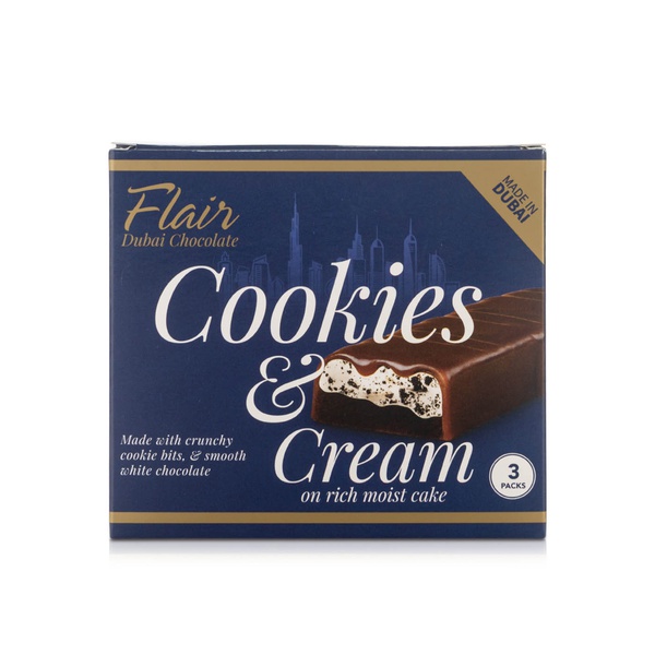 Flair Cookies & Cream Cake Bar x 3
