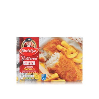 Birds Eye Frozen Battered Fish Fillets X 2
