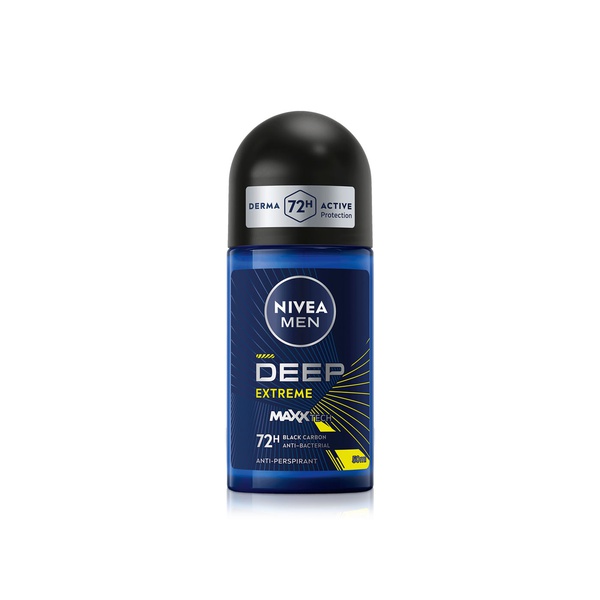 Nivea Men Deep Extreme 72 Hour Roll On Deodorant 50ml