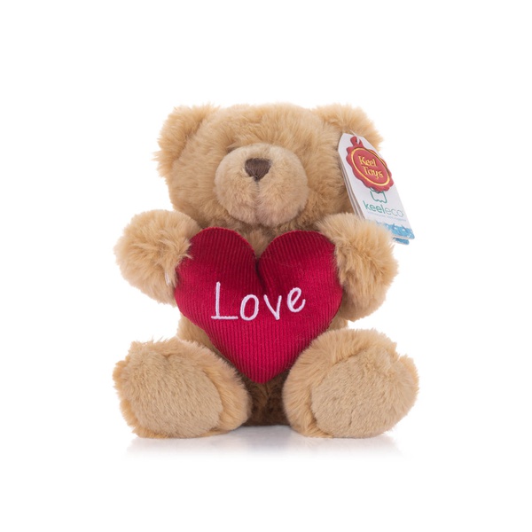 Keel Toys Harry Bear with Heart Brown 20cm