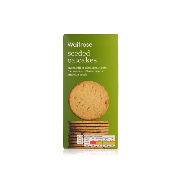 Buy Waitrose seeded oatcakes 250g in UAE