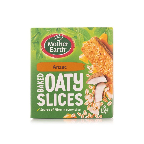 Mother Earth Anzac Baked Oaty Slices 6 Pack 240g