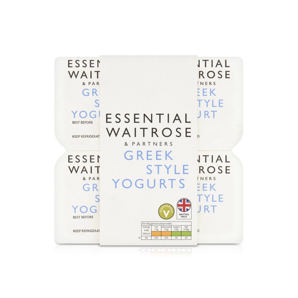 Waitrose Essential Greek Style Yogurts 400g