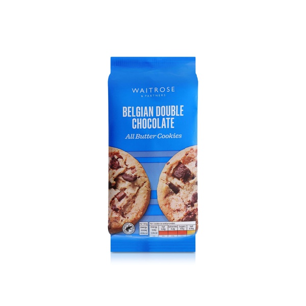 Waitrose Belgian Double Chocolate All Butter Cookies 200g