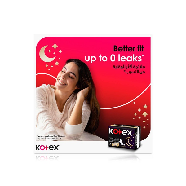 Kotex Overnight Ula Thin Pads with Wings 7s