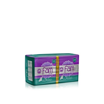 Fam Ultra Thin Sanitary Pads Regular Wings x 20