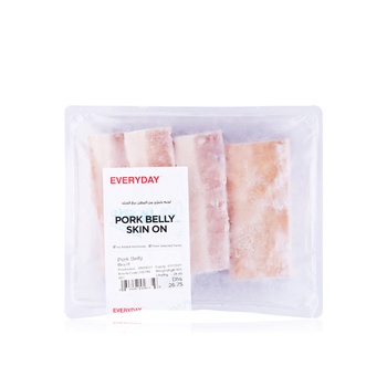 Spinneysfood Frozen Pork Belly Skin On