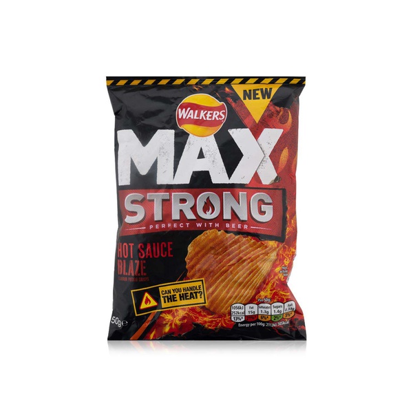 Walkers max hot sauce blaze crisps 50g Spinneys UAE