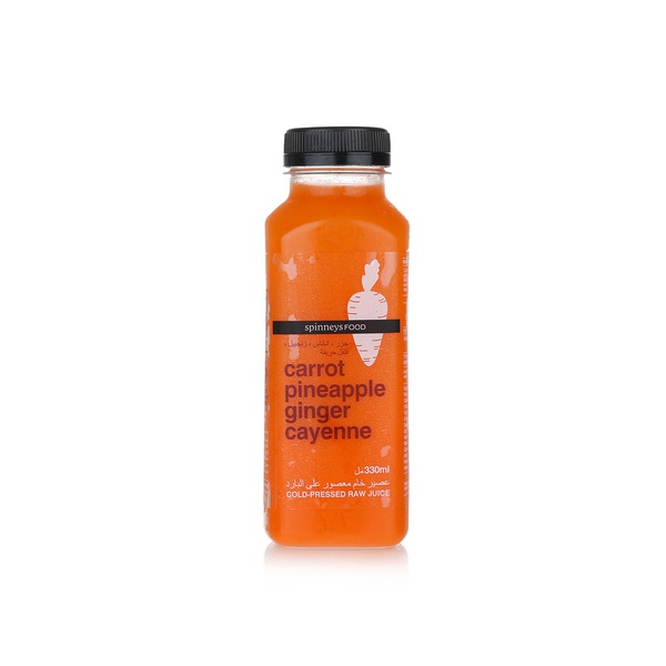 Spinneysfood Carrot, Pineapple, Ginger and Cayenne Juice 330ml