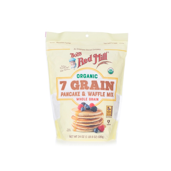 اشتري Bobs Red Mill organic 7 grain pancake and waffle mix 680g في الامارات