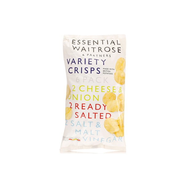 Waitrose Essential Variety Crisps 25g x 6