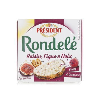 President Rondele with Raisin Fig & Walnut 125g