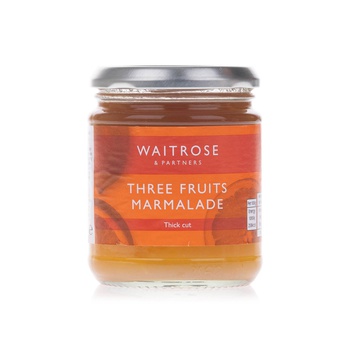 Waitrose Three Fruits Marmalade 340g