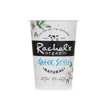 Rachel's Organic Low Fat Greek Natural Bio Live Yogurt 450g