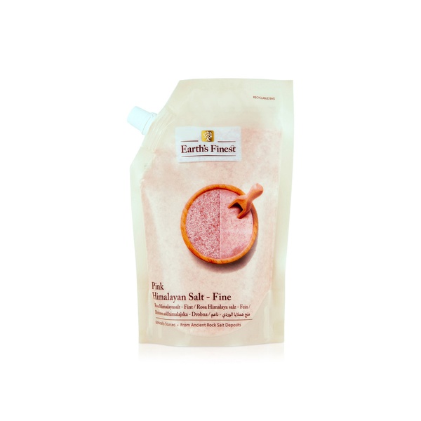Earth's Finest Pink Himalayan Fine Salt 500g
