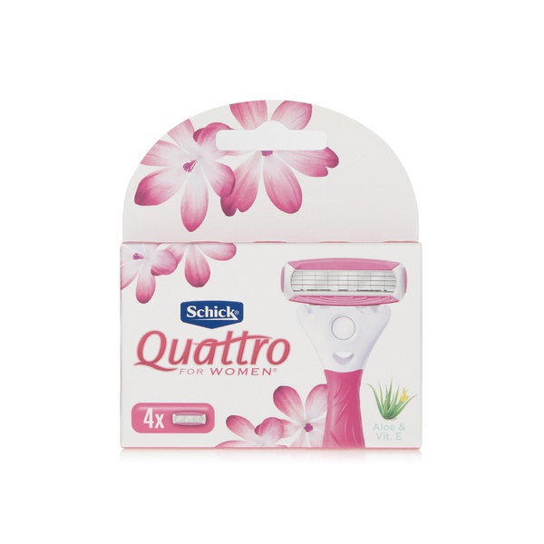 Buy Schick quattro refill for women cartridge 4s in UAE