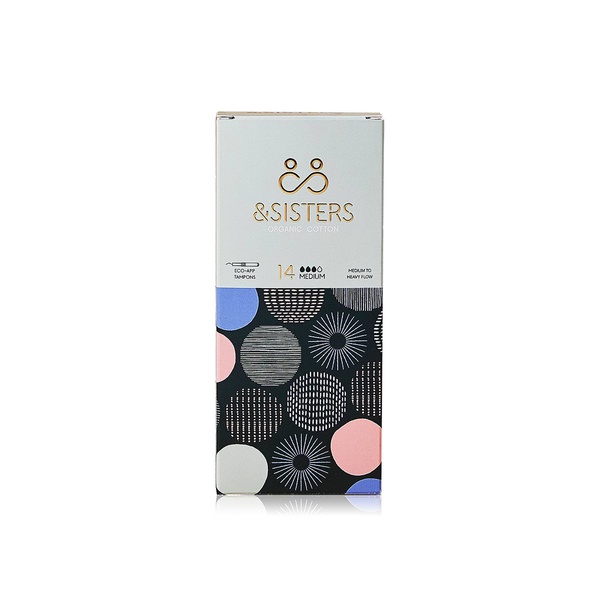 Buy &Sisters organic cotton applicator tampons medium x14 in UAE