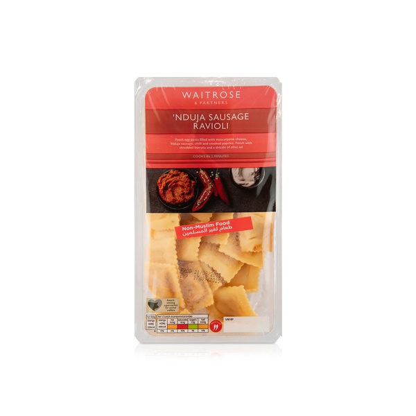 Waitrose Nduja Sausage Ravioli 250g