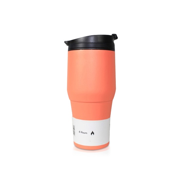 Moya High Tide Travel Coffee Mug Black/coral 380ml
