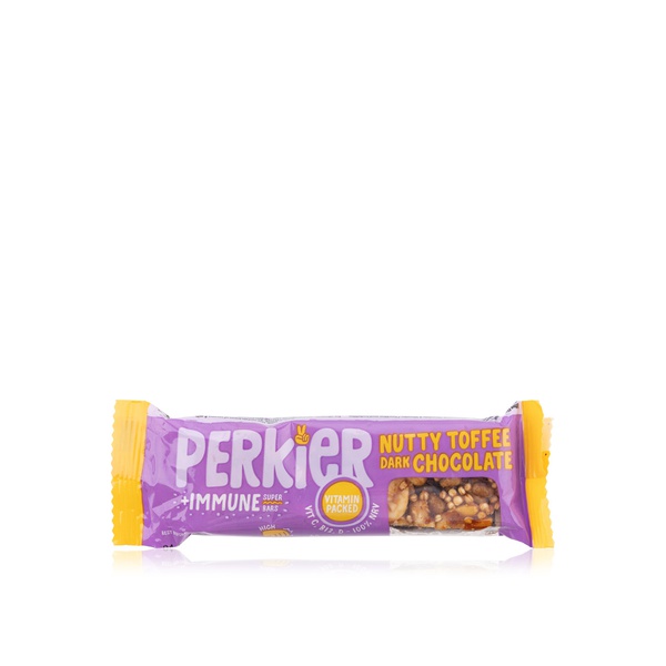 اشتري Perkier nutty toffee dark chocolate bar 37g في الامارات