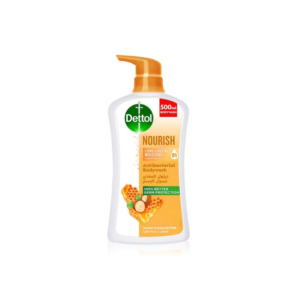 Dettol Nourish Antibacterial Bodywash Honey and Shea Butter 500ml