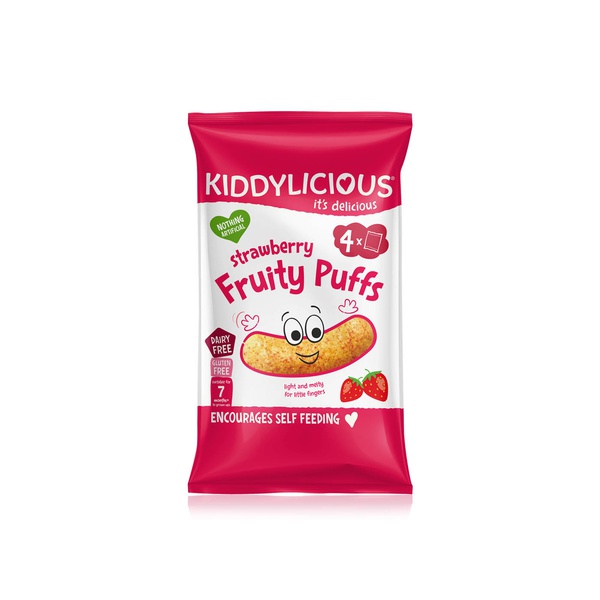Kiddylicious Strawberry Fruity Puffs Multipack 40g