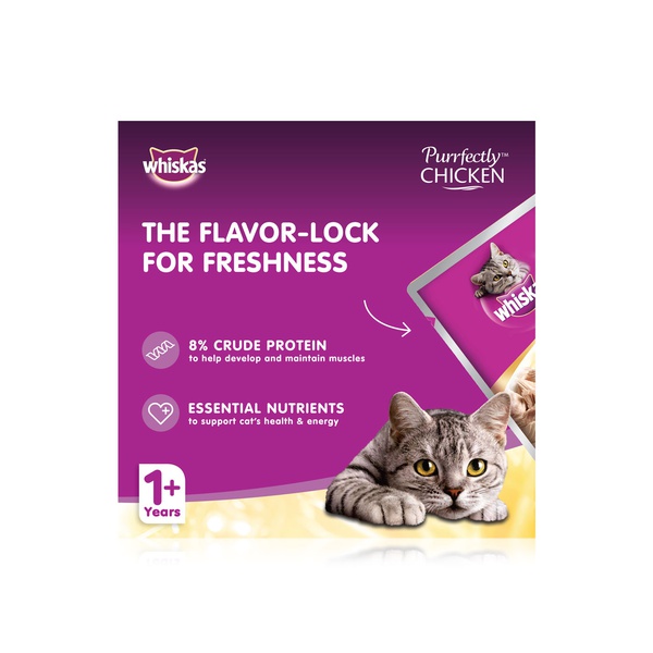 Whiskas purrfectly chicken wet cat food for adults 1 + years chicken entree 85g Spinneys UAE