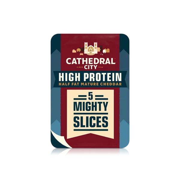 Cathedral City High Protein Half Fat Sliced Mature Cheddar 150g