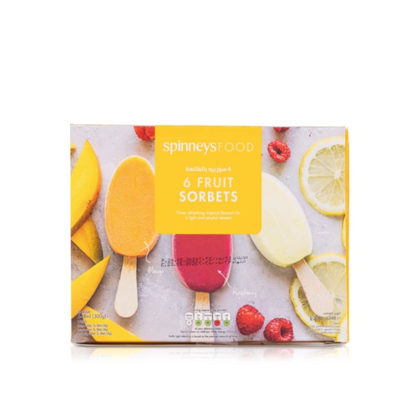 Spinneysfood Frozen Fruit Sorbets x 6 348Ml